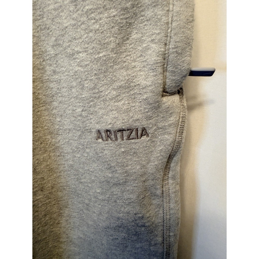 Aritzia Size XXS Sweatfleece Mega Fit Cozy Fleece Sweatpants Gray Wide Leg - Picture 2 of 11